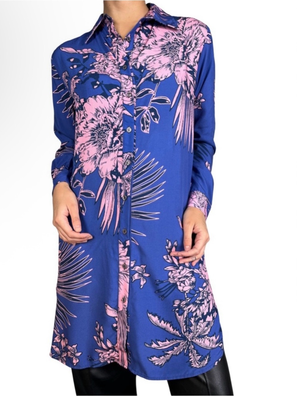 MAAJI Tropical Print Long Blouse – Size M
